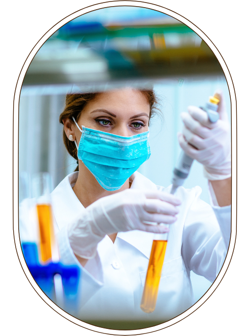 Pharmaceutical manufacturing and laboratory equipment illustration